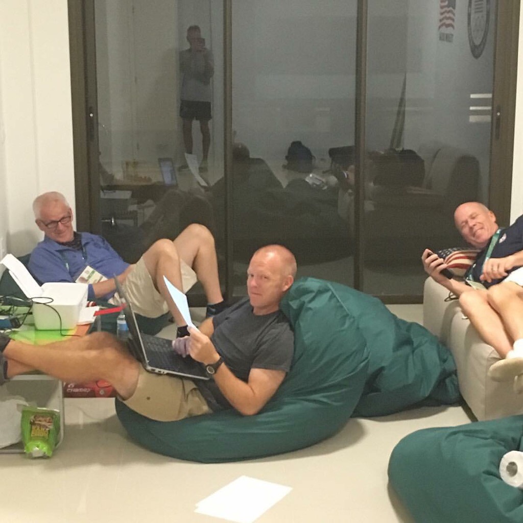 U.S. Olympic coaches at dorm in Olympic village