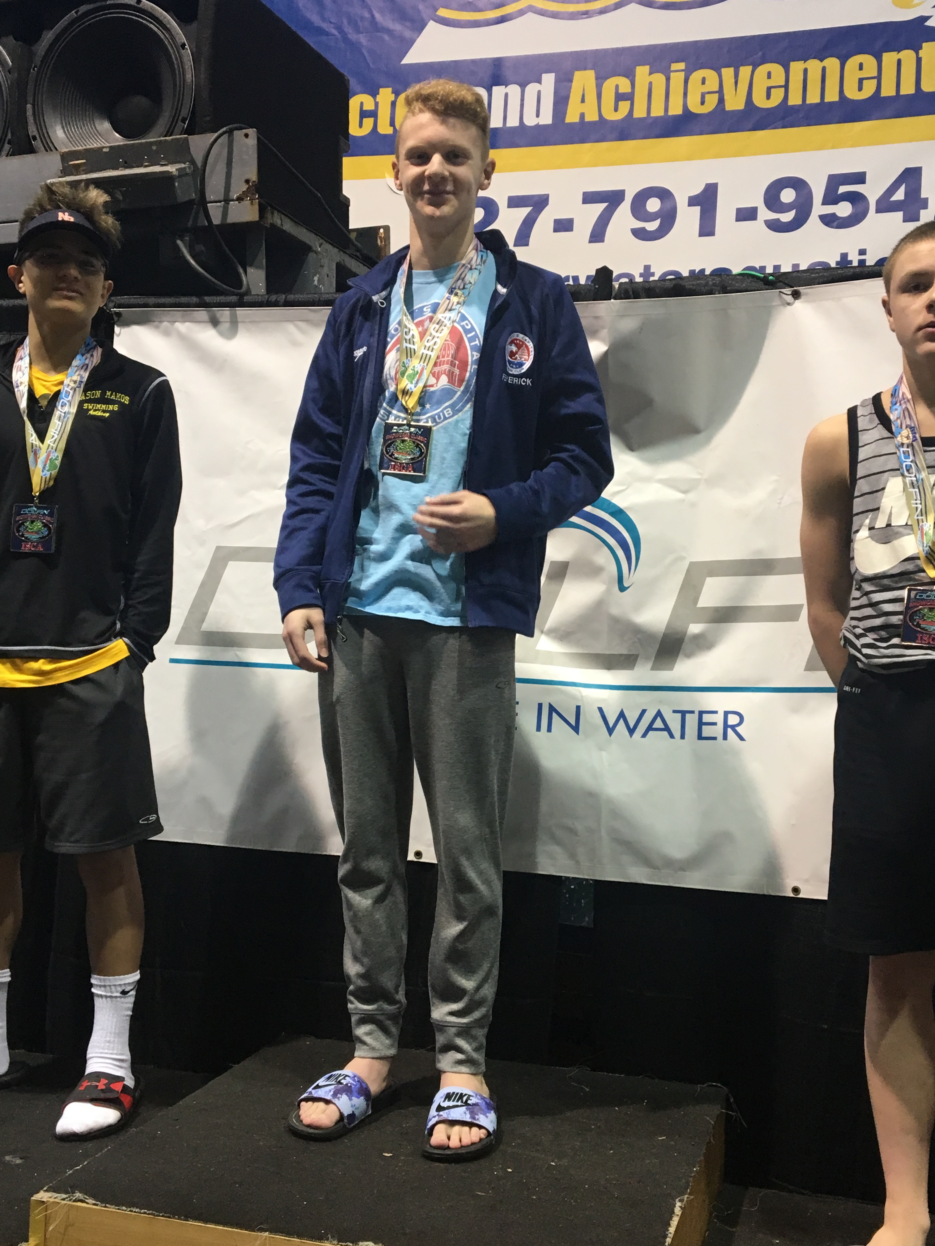 Brett Feyerick wins 100 Back & sets new PVS record